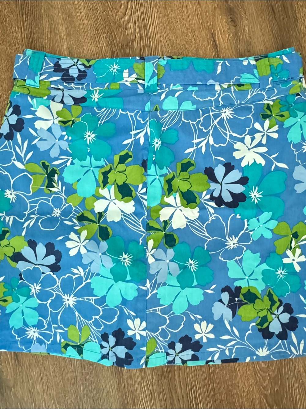 White Stag Blue Floral Women's Skort